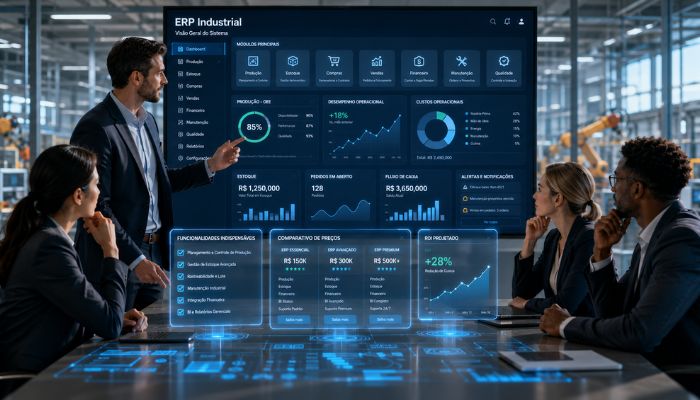 Como Escolher o Melhor ERP Industrial: Funcionalidades Indispensáveis e Preços