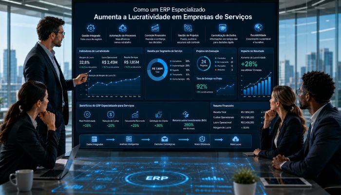 Como um ERP Especializado Aumenta a Lucratividade em Empresas de Serviços