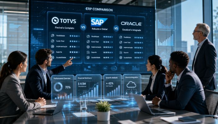 TOTVS vs SAP vs Oracle: Qual o Melhor ERP para Médias e Grandes Empresas?